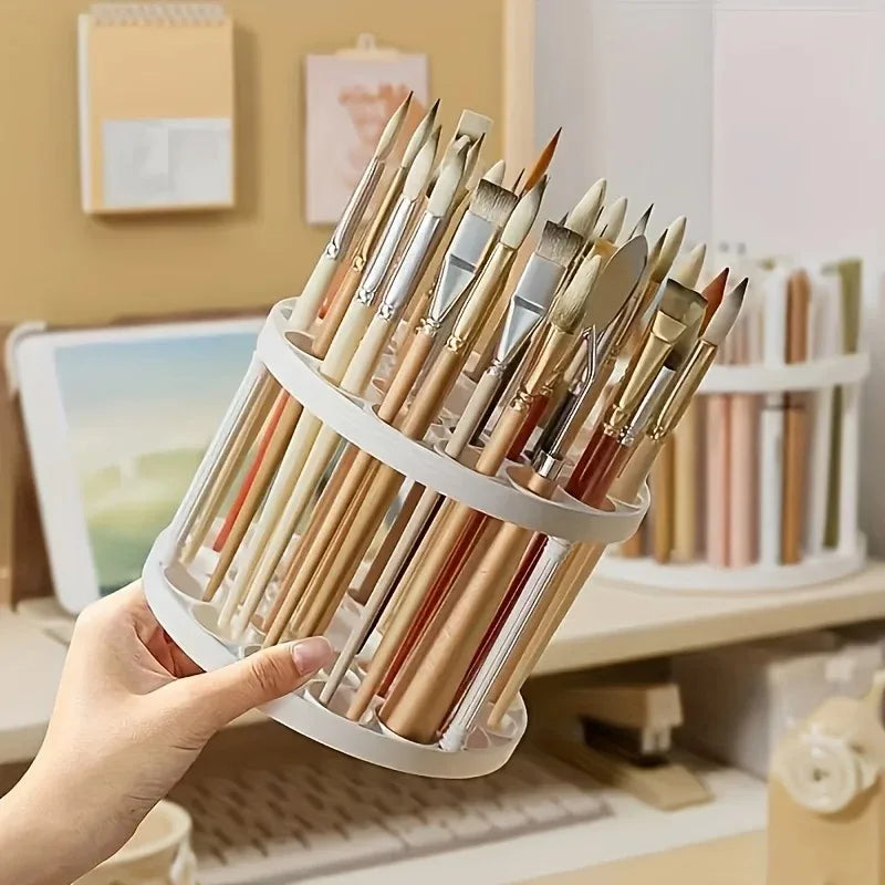 New Thickened Makeup Brush Storage Rack Detachable and Washable Circular Makeup Brush Holder Pen Holder Oasis Select