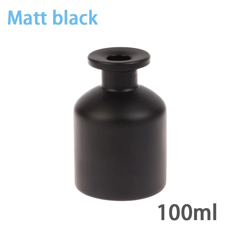 100ml Fragrance Empty Bottles can use Rattan Sticks Purifying Air Aroma Diffuser Set Essential Oil Bottles for Room Office Oasis Select Matt black