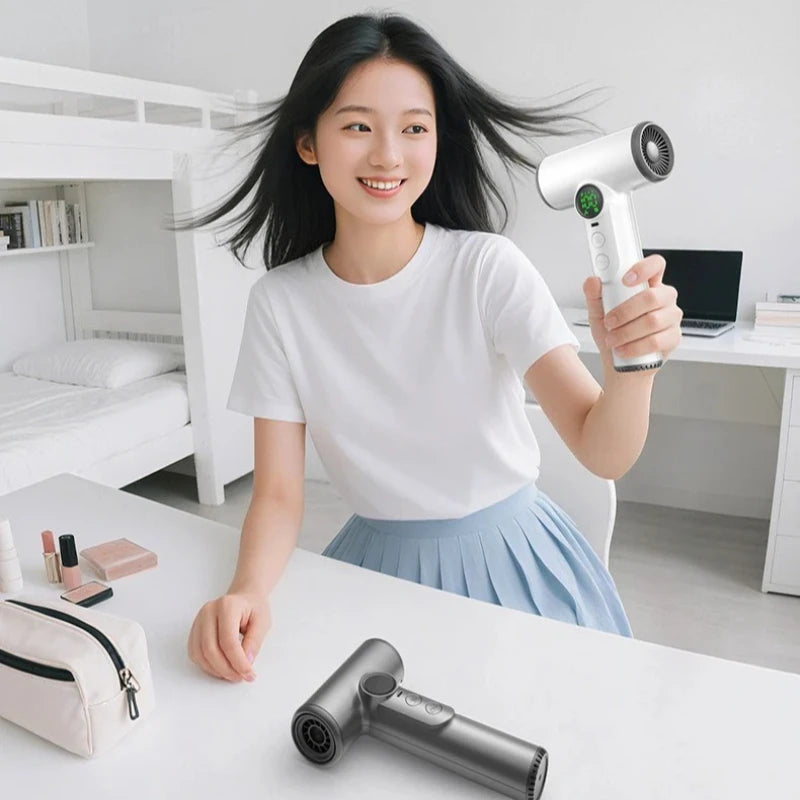 URGGU Cordless Hair Dryer USB Rechargeable 15600mAh Portable