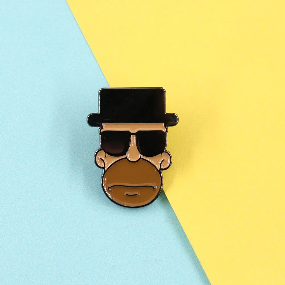 Breaking-Bad-Heisenberg Badge Film and Television Peripheral Character Brooch Oasis Select