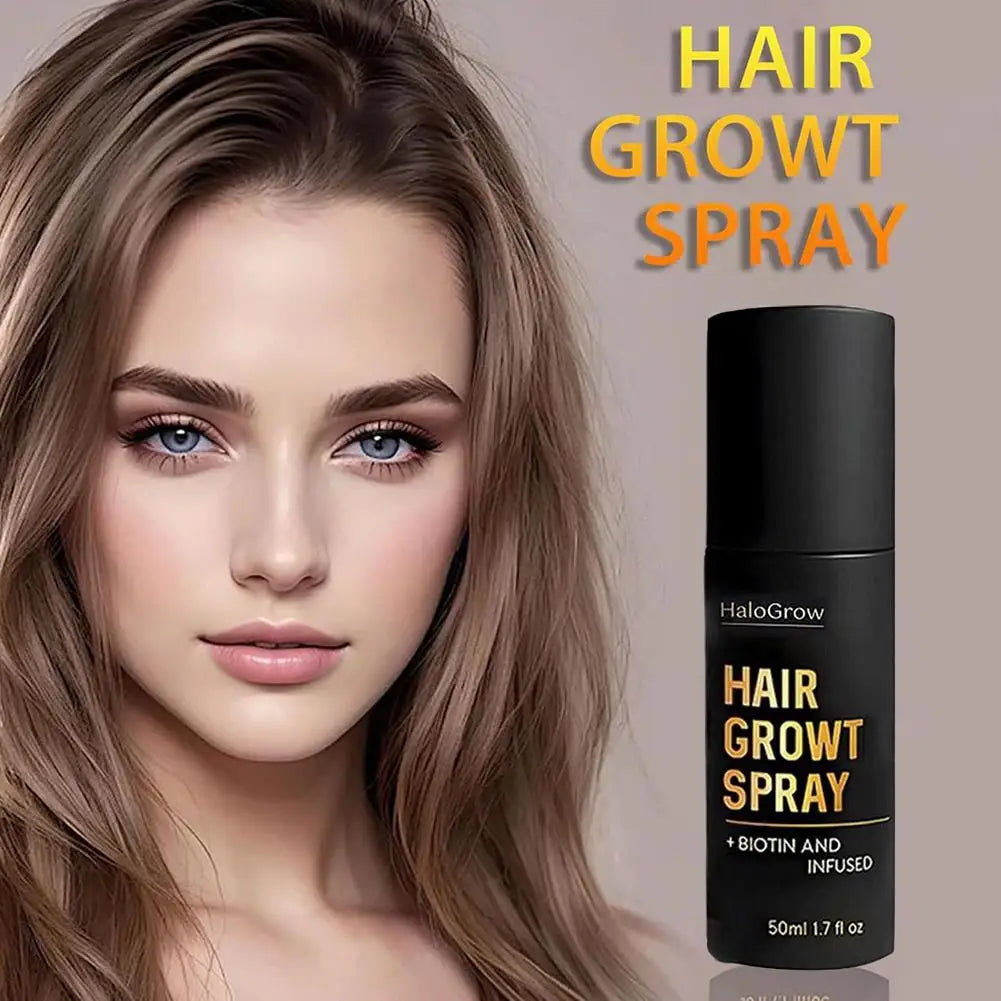 Natural Hair Growth Spray With Ginger Oil and Biotin, Scalp Treatment for Thicker Fuller Hair, Prevent Hair Thinning & Hair Loss Oasis Select