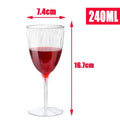 Unbreakable Plastic Champagne Goblets | Vintage Cut Wine Glass