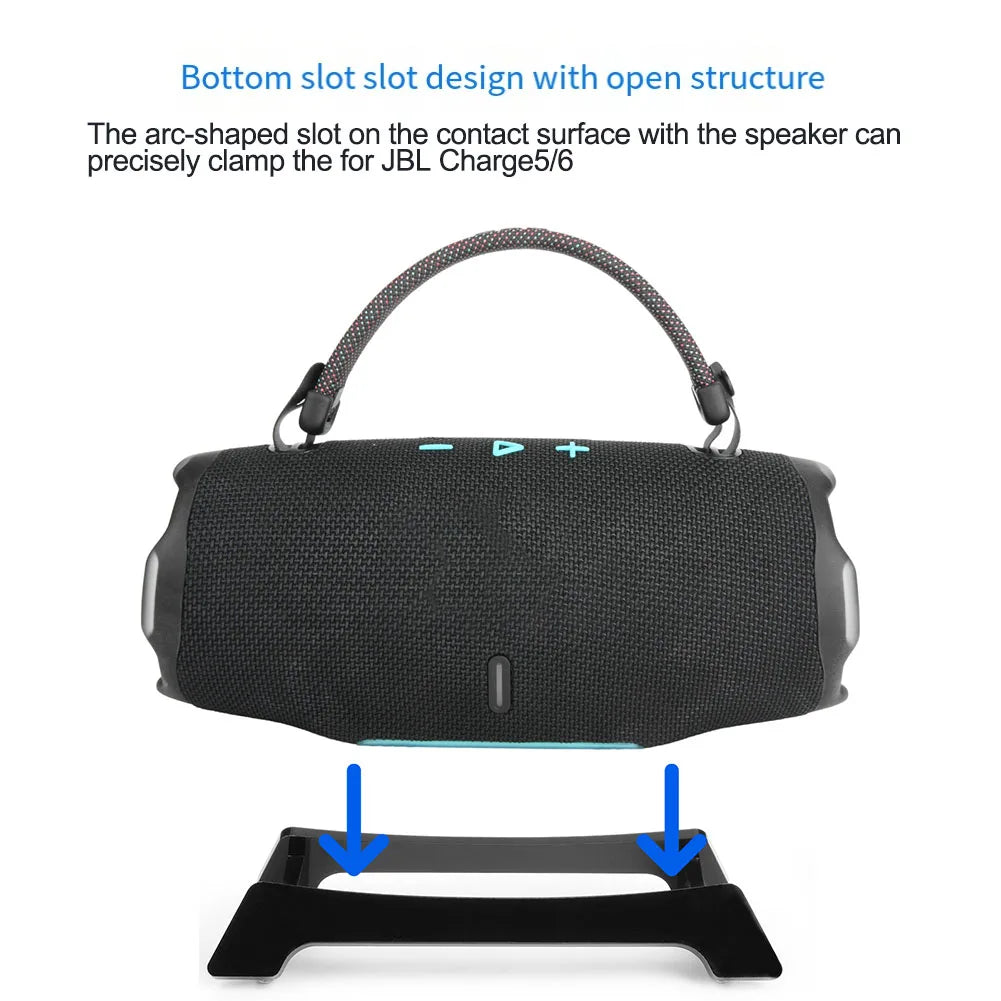 Premium Acrylic Stand For JBL Charge 5 And Charge 6 Designed For Stability And Effortless Setup Without Assembly Oasis Select