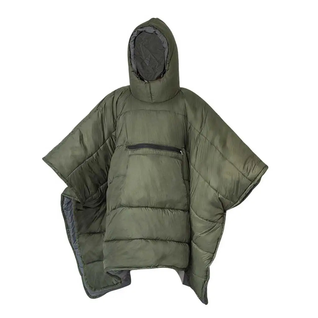 Sleeping Bag Cloak Hooded Thinsulate Insulation Warm Camping Blanket Wearable Poncho Ultralight Sleeping Bag Oasis Select