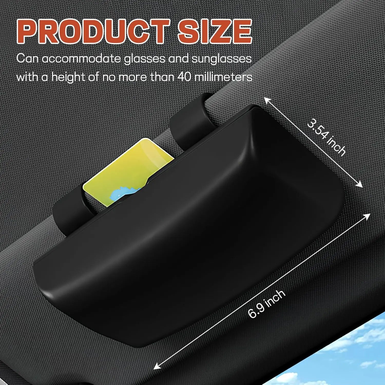 Magnetic Car Sun Visor Glasses Holder & Sunglasses Storage Box