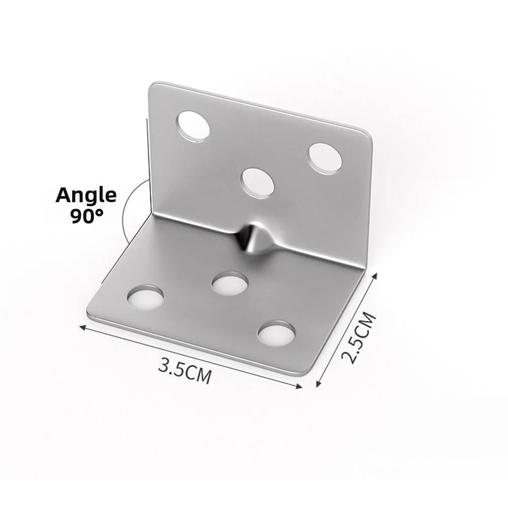 Stainless Steel L-Shaped Corner Brackets 10/20 Pack – DIY