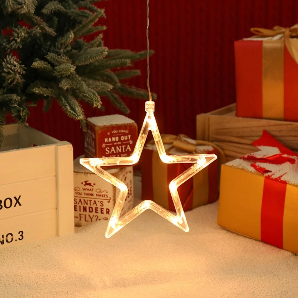 Christmas LED Snowflake Window Light | Suction Cup Xmas Decor