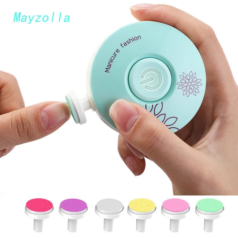 Electric Baby Nail Trimmer Kid Nail Polisher Tool Infant Manicure Scissors Baby Hygiene Kit Baby Nail Clipper Cutter For Newborn Oasis Select