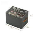 1pc Foldable Oxford Fabric Shoe Organizer with Lid/Dustproof Storage Box for Shoe,Clothes&Accessorie/Versatile Home Organization Oasis Select 1pc grey
