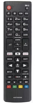 For LG TV Remote Control AKB75095308 Replacement for LG Smart TV UJ UK UM UN UP UQ LJ LK Series Infrared Remote No Setup Needed Oasis Select black