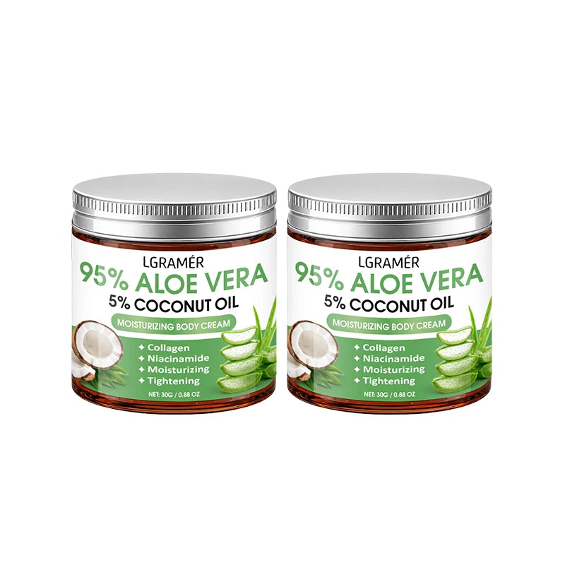 95% Aloe Vera Body Cream – Coconut Oil & Niacinamide | 30g
