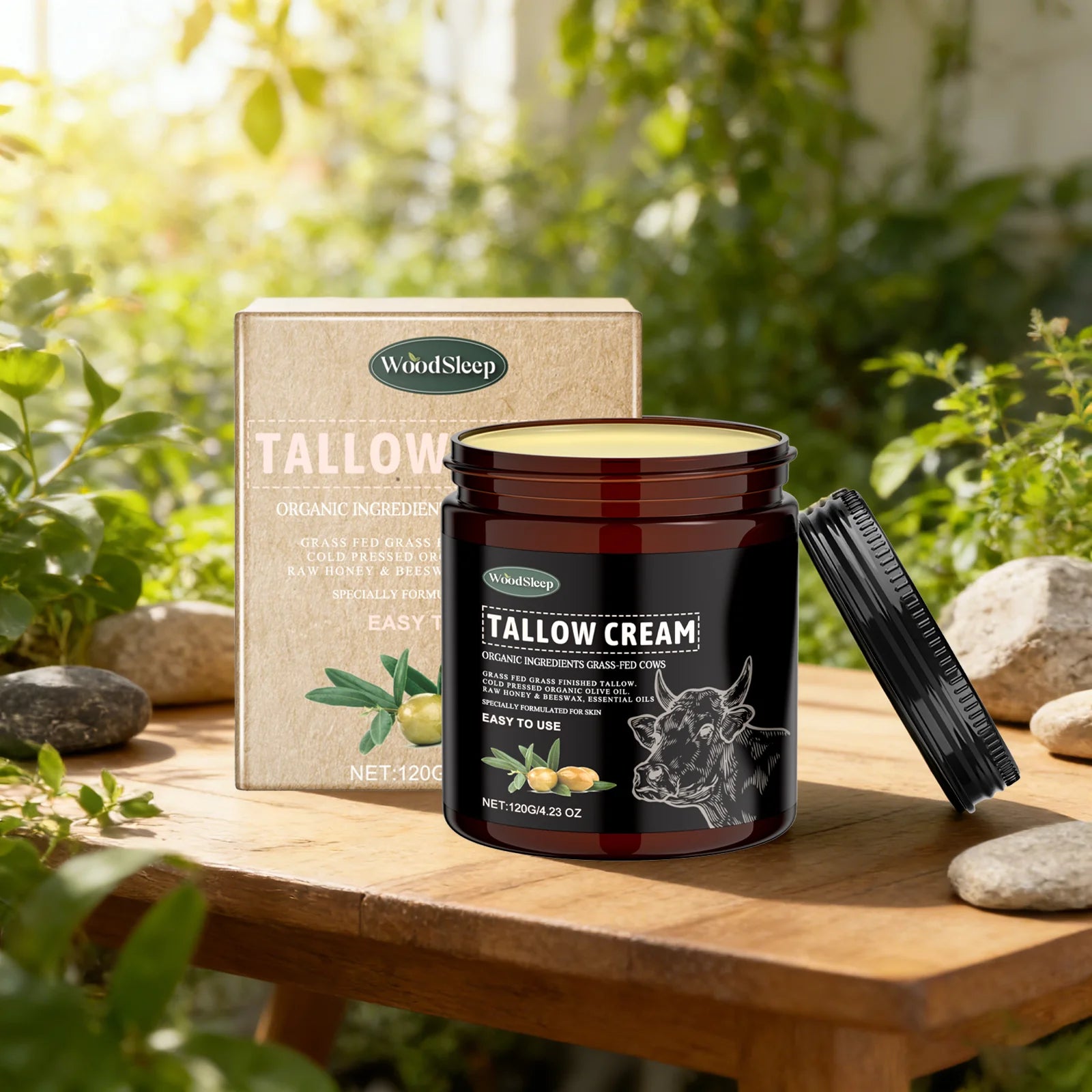 Grass-Fed Tallow Body Cream – Acne Care & Deep Moisturizer Tallow Body Cream Oasis Select