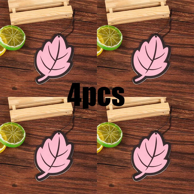 1 2 3 Car Air Freshener Natural Scented Tea Paper Auto Hanging