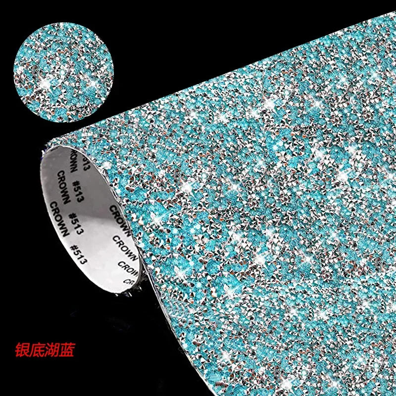 Mobile Phone Case Accessories Rhinestone Sticker Shoe Bag Car Decoration Accessories Diy Self-adhesive Drill Sticker Oasis Select B 24 x 40cm