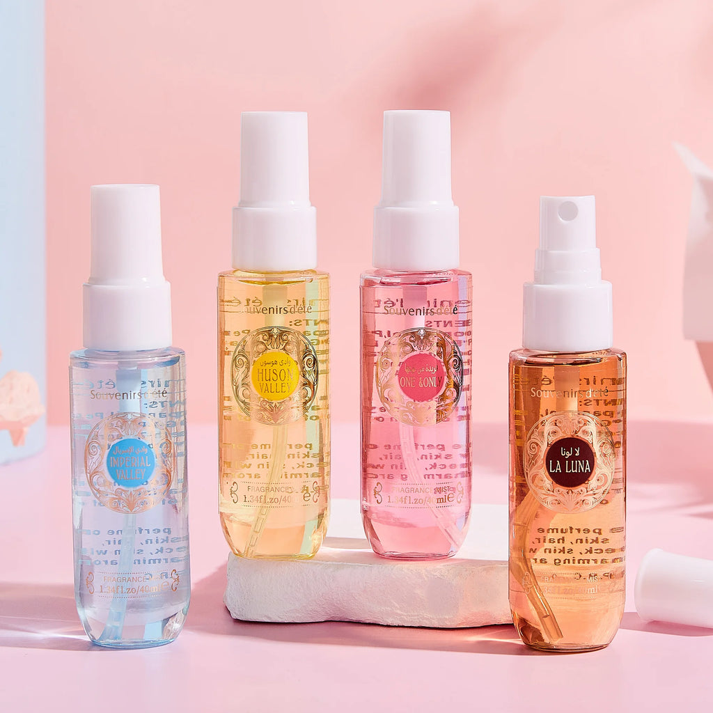 4-Piece Alcohol-Free Women's Body Spray Perfume Gift Set Body Spray Gift Set Oasis Select