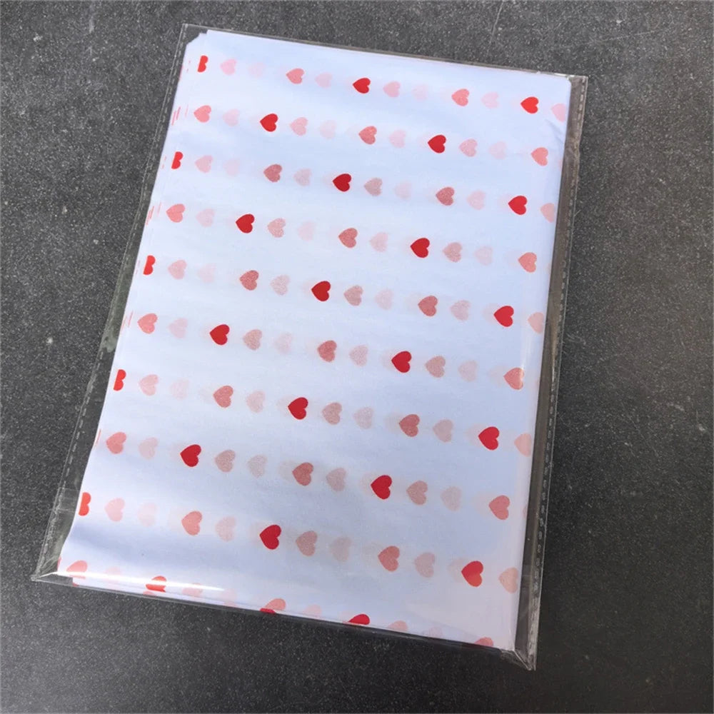 20Sheets 50*35cm Gift Wrapping Paper DIY Handmade Craft Star Love Dot Pattern Tissue Paper Floral Packaging Material Oasis Select B-20 Sheets
