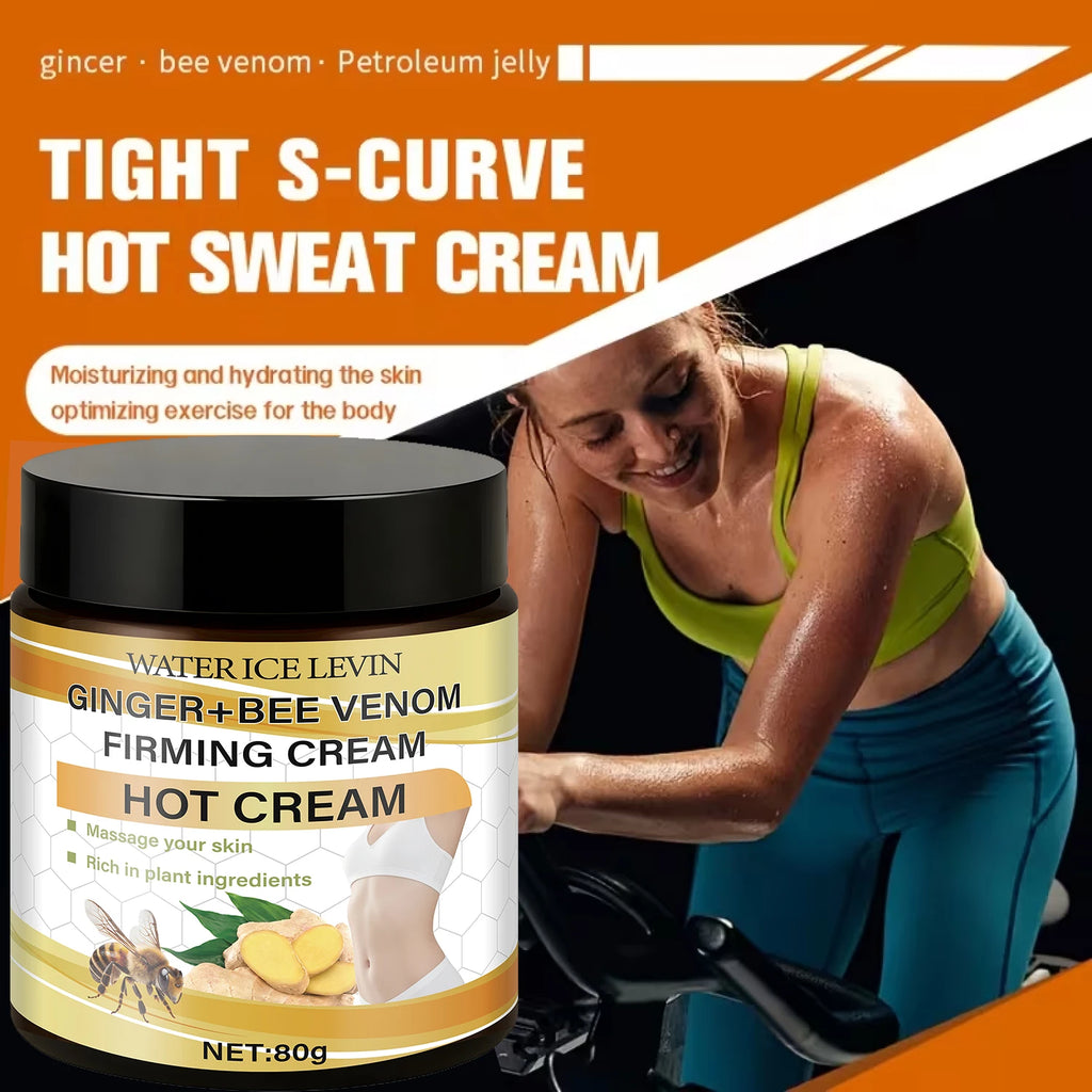 Ginger & Bee Venom Hot Firming Cream – Pre-Workout Body Lotion Body Firming Cream Oasis Select