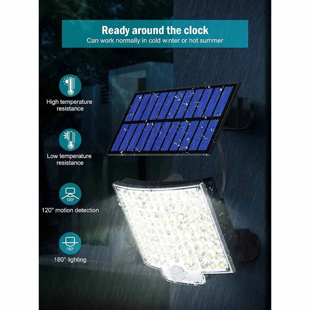 106 LED Solar Motion Light IP65 Waterproof – 4 Modes Garden