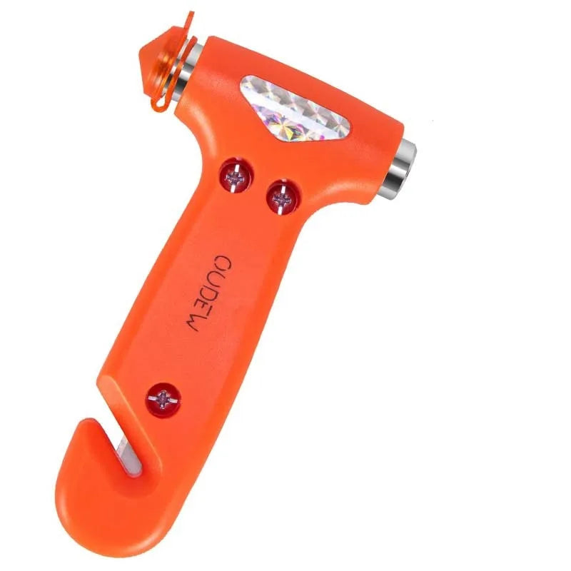 Multi-function Hammer Two-in-one Safety Hammer Rescue Hammer Car Escape Hammer Window Breaker Vehicle Emergency Tool Oasis Select Orange