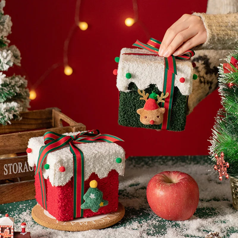 High-End Thickened Stiffened Christmas Box - Handmade DIY for Gifts, Christmas Eve Apple Storage & Festive Candy Packaging Oasis Select