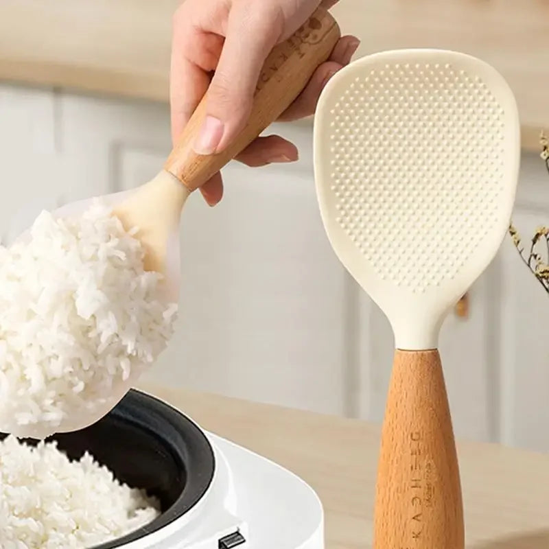 Silicone Rice Spoon – Non-Stick, Heat-Resistant Kitchen Tool Silicone Kitchen Spoon Oasis Select