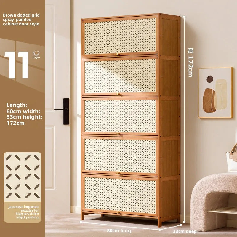 Shoe rack multi-layer household door indoor good-looking entrance dust-proof shoe cabinet rental house shoe rack Oasis Select Eleven floors 80