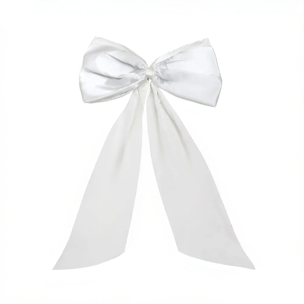 43 x 24 Inches Large Bow Themed Party Decorations Giant Pink Bow Decor Satin Ribbon, Contains Felt Big Pink Bow Wall Decor Oasis Select White