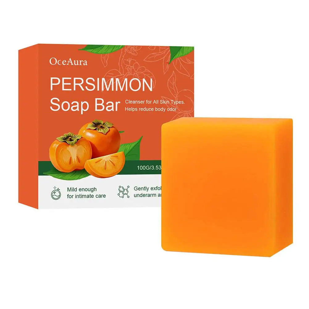 Persimmon & Green Tea Handmade Soap Bar – Face & Body Handmade Soap Bar Oasis Select 1pcs