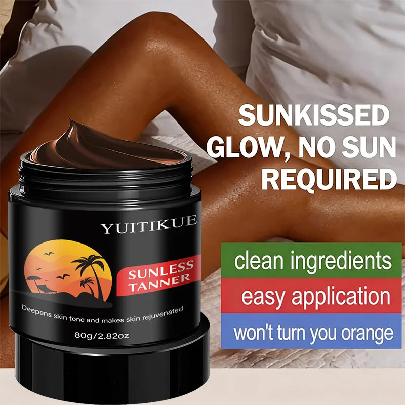 YUITIKUE Natural Sunless Tanning Cream – Moisturizing Self-Tan