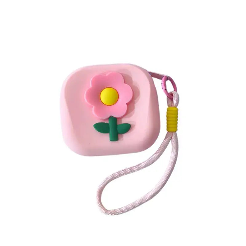 Flower Silicone Mini Wallet & Coin Purse with Lanyard | Waterproof