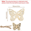 10pc Unfinished Wooden Butterfly Cutouts for DIY Crafts & Decor