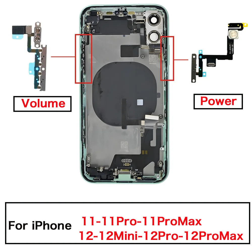 Power Volume Silent Flex Cable iPhone 11 12 Mini Pro Max