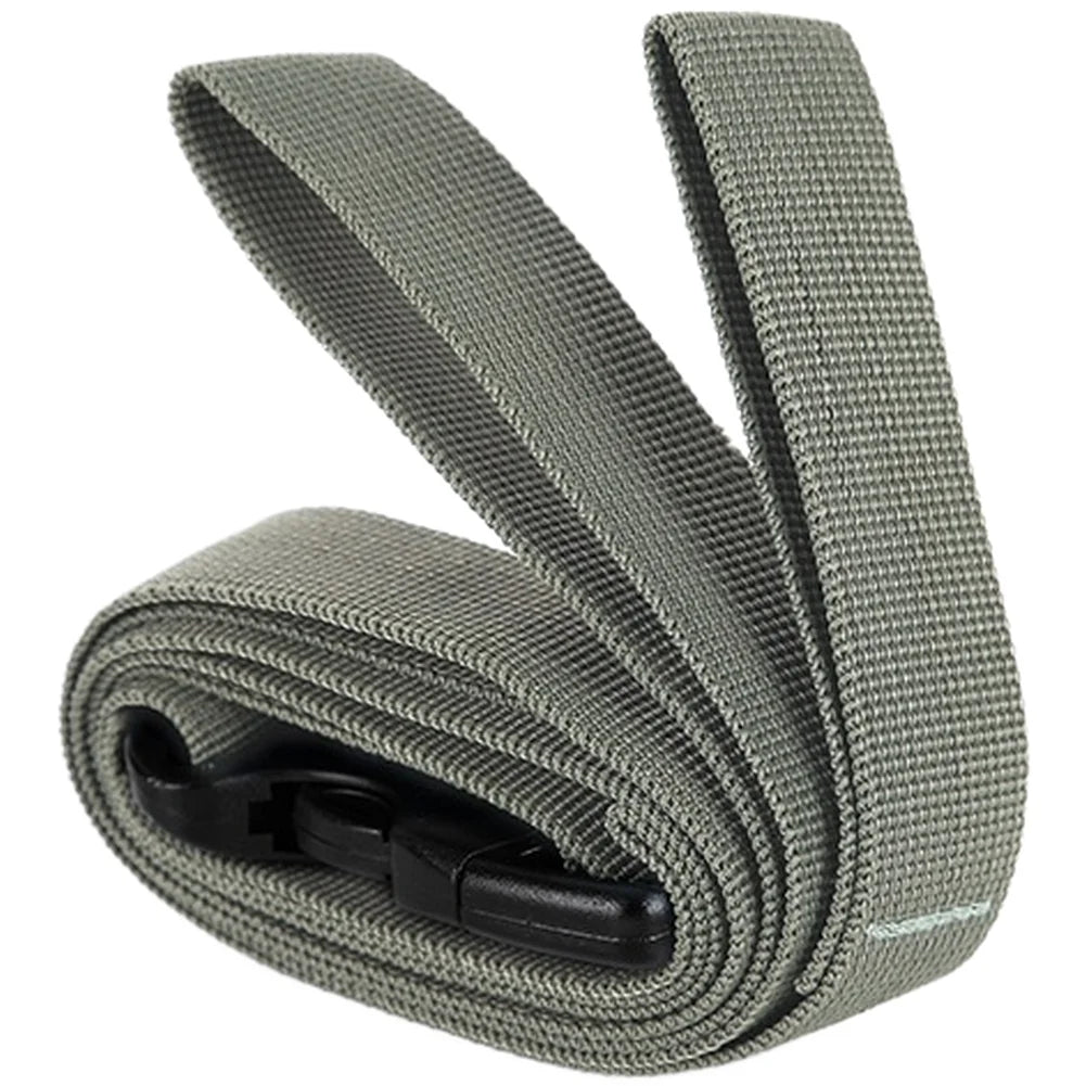Adjustable Nylon Strap 135cm With Double Safety Buckle For Outdoor Camping Hiking Backpack Gear Storage Army Green Black Gray Oasis Select Gray