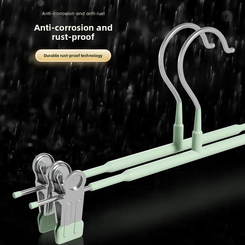 No-trace Anti-slip Stainless Steel Pants Hanger Clip Home Use JK Oasis Select