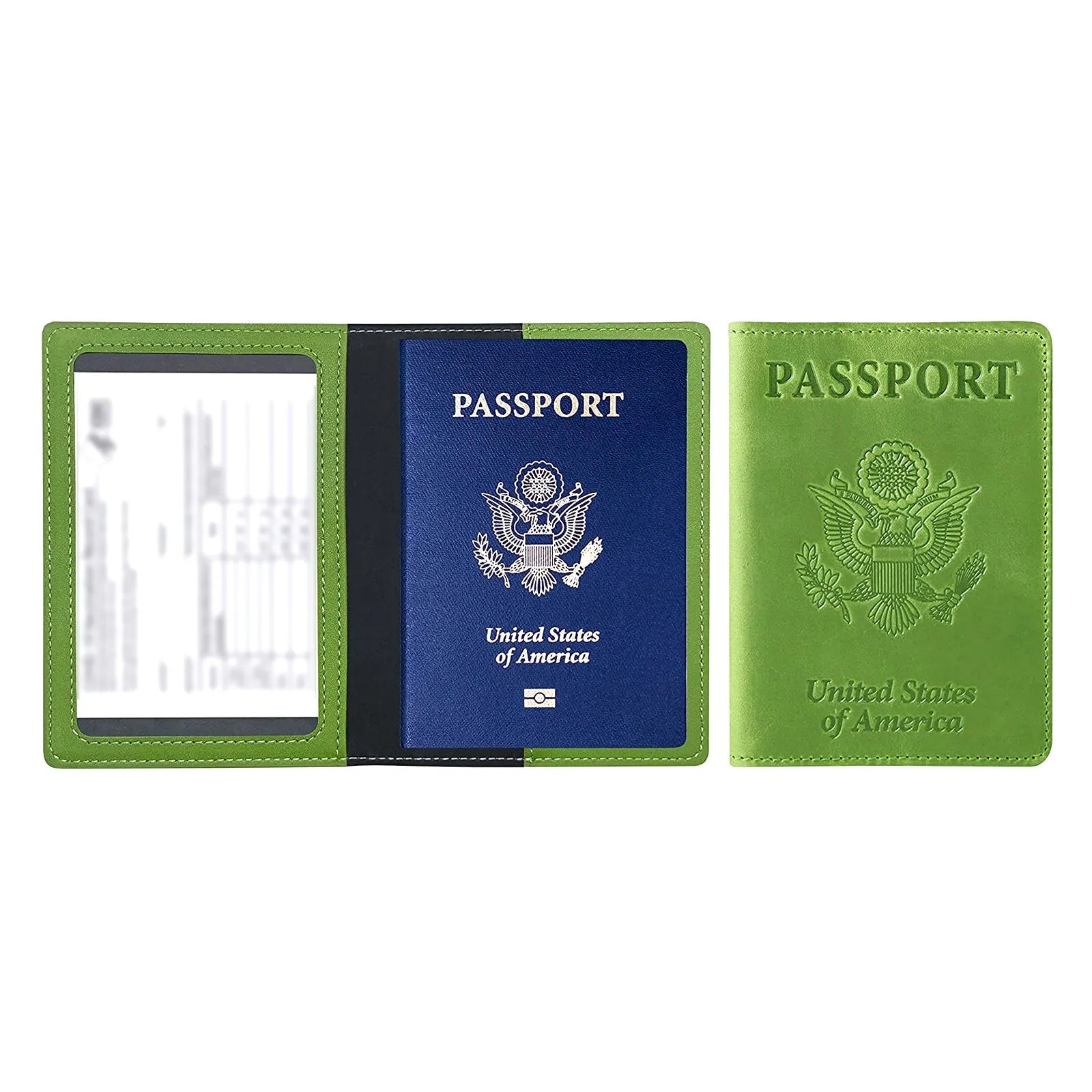 Leather Passport Cover & Card Holder Wallet – Unisex Travel Passport Card Holder Oasis Select