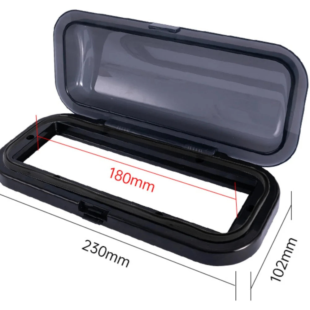 Water Resistant Marine Stereo Cover for Boat Radios Featuring Flipup Spring and Solid Construction for Durability and Protection Oasis Select