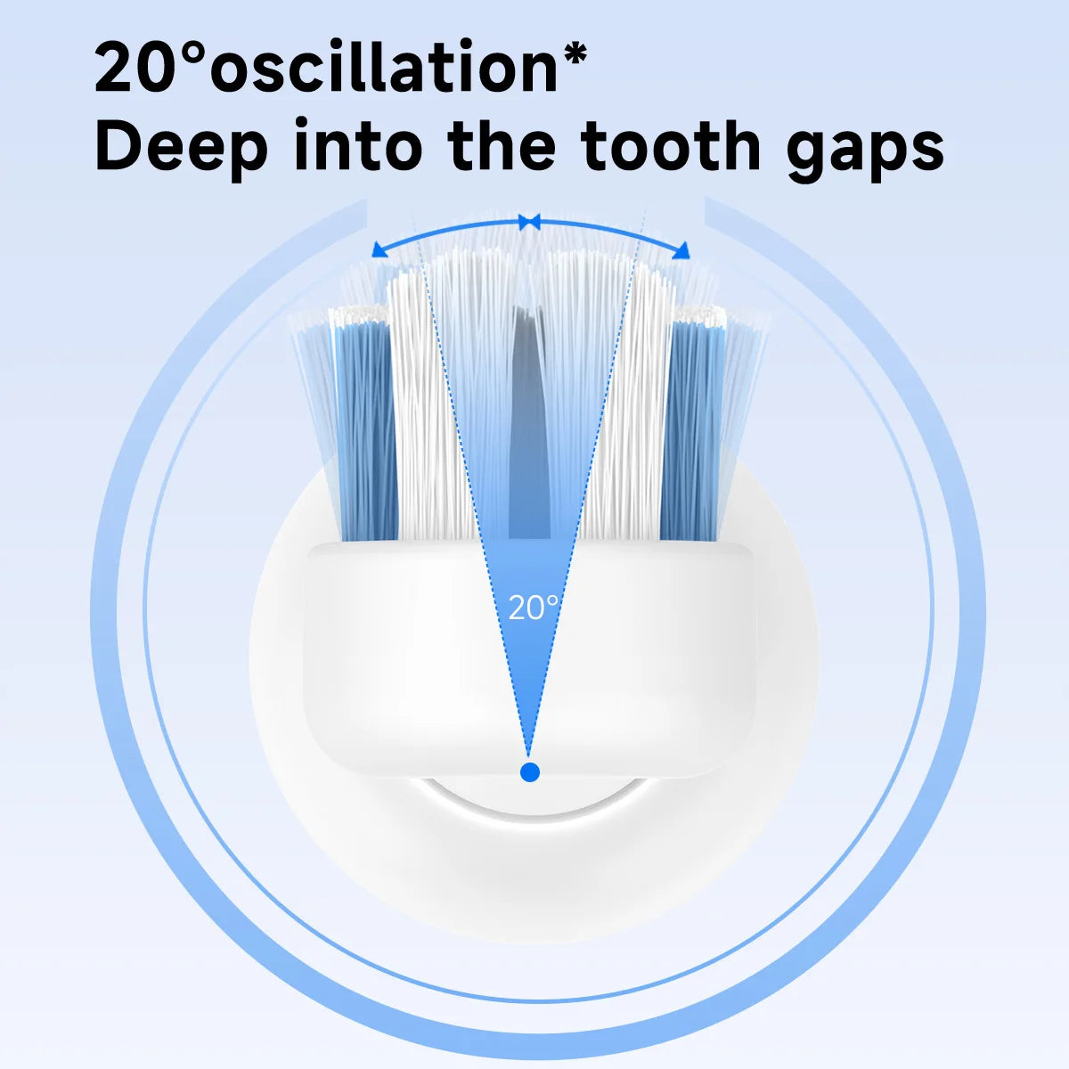 DOCO LAB Sonic Electric Toothbrush 3-gear vibration Mode Smart Whitening Ultrasonic Vibration Teeth Whitening Oral Clean Brush Oasis Select