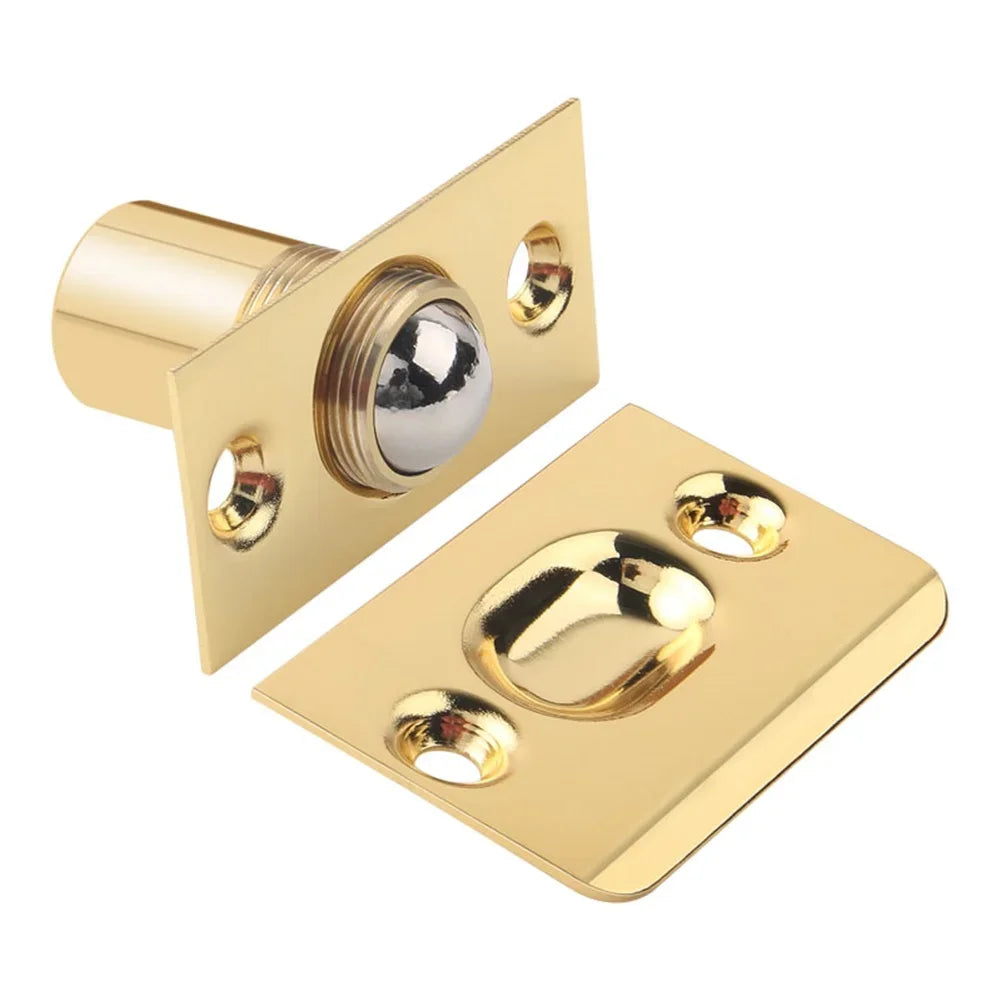 Cabinet Door Spring Ball Catch Latch With Copper And Stainless Steel Adjustable Lock Suitable For Wooden Doors And Closets