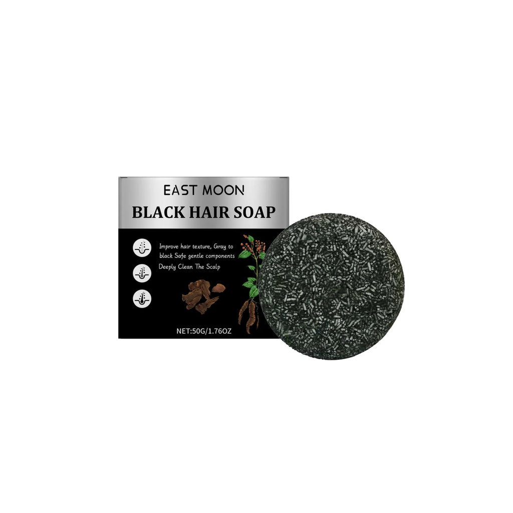 Bamboo Charcoal Hair Cleansing Soap Men's Solid Hair Care Scalp Soft Repair Nourishing Hair Root Fresh Hair Cleansing Soap Oasis Select 50g boxed