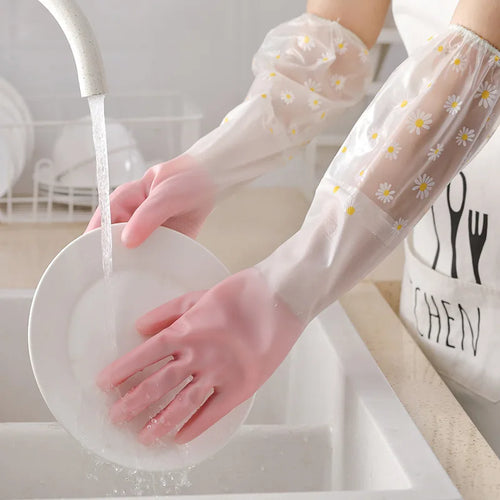 1 Pair Of Thermal Dishwashing Gloves, Thick And Durable, Waterproof Non-slip Oasis Select