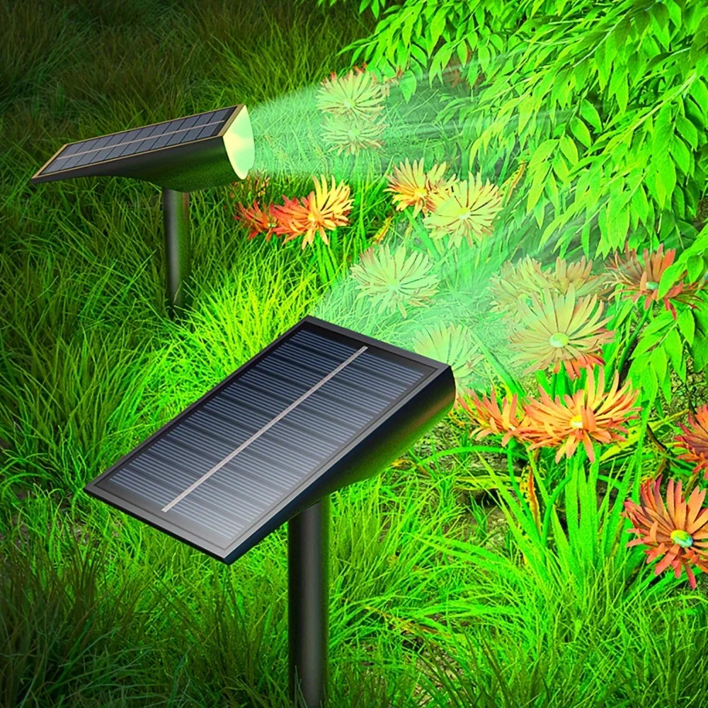 2-LED Solar Spotlight – IP65 Waterproof Outdoor Garden Light