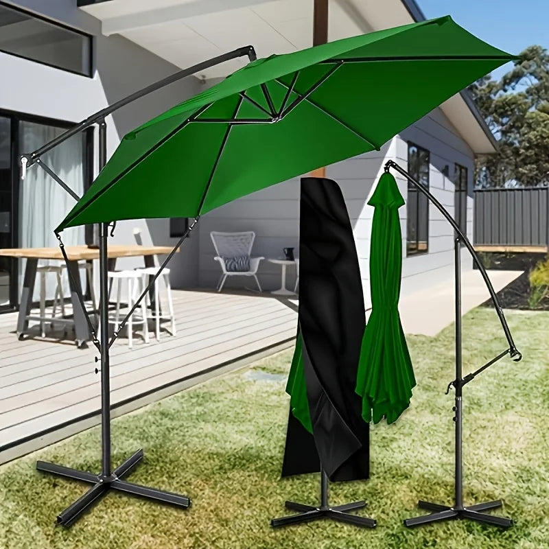 1-set Large Outdoor Umbrella Fixing Straps,Windproof Fastening Belts, Adjustable Black Cantilever Parasol Wind Locks,for Garden Oasis Select