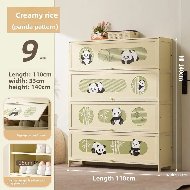Shoe cabinet Household door Entry door Aisle locker Integrated storage against the wall Multi-layer porch cabinet Oasis Select Nine floors 110