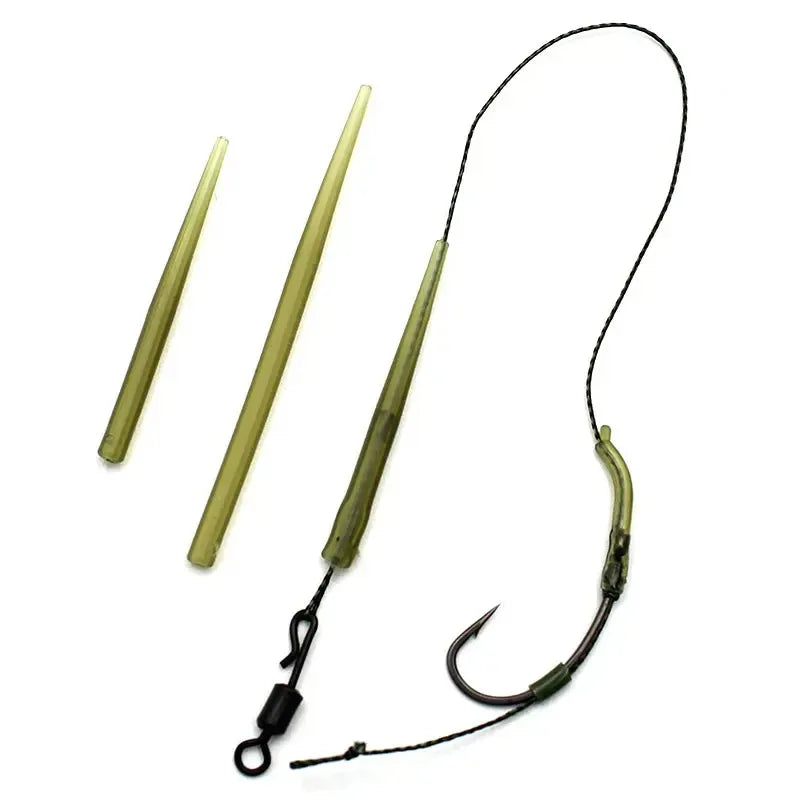 30-150pcs Carp Fishing Anti Entanglement Sleeve Accessories, Helicopter Drilling Rig Oil Pipe Hook Rotating Connector Sleeve Oasis Select