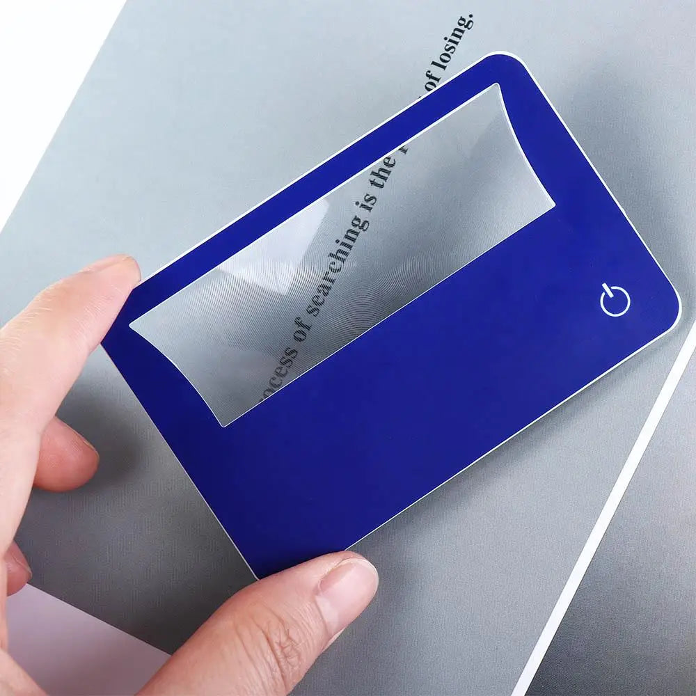 Credit Card 3X Magnifying Sheet Lens – Pocket Loupe Magnifier