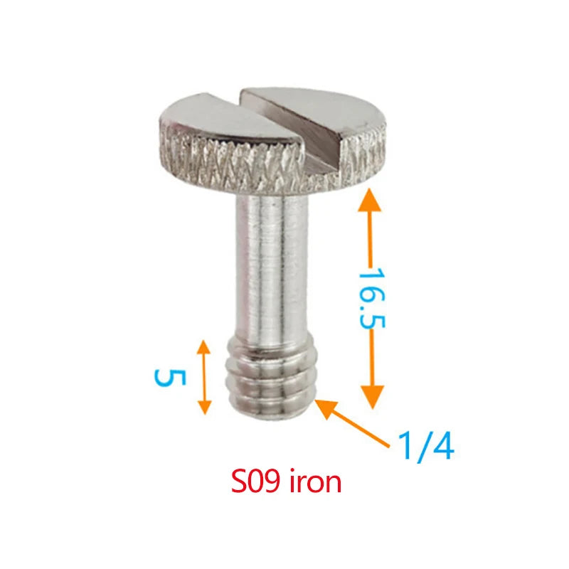 1/4inch D-Ring Tripod Screw Mounting Screw Adapter for Camera Camcorder Tripod Monopod QR Quick Release Plate Adapter Screw Oasis Select S09