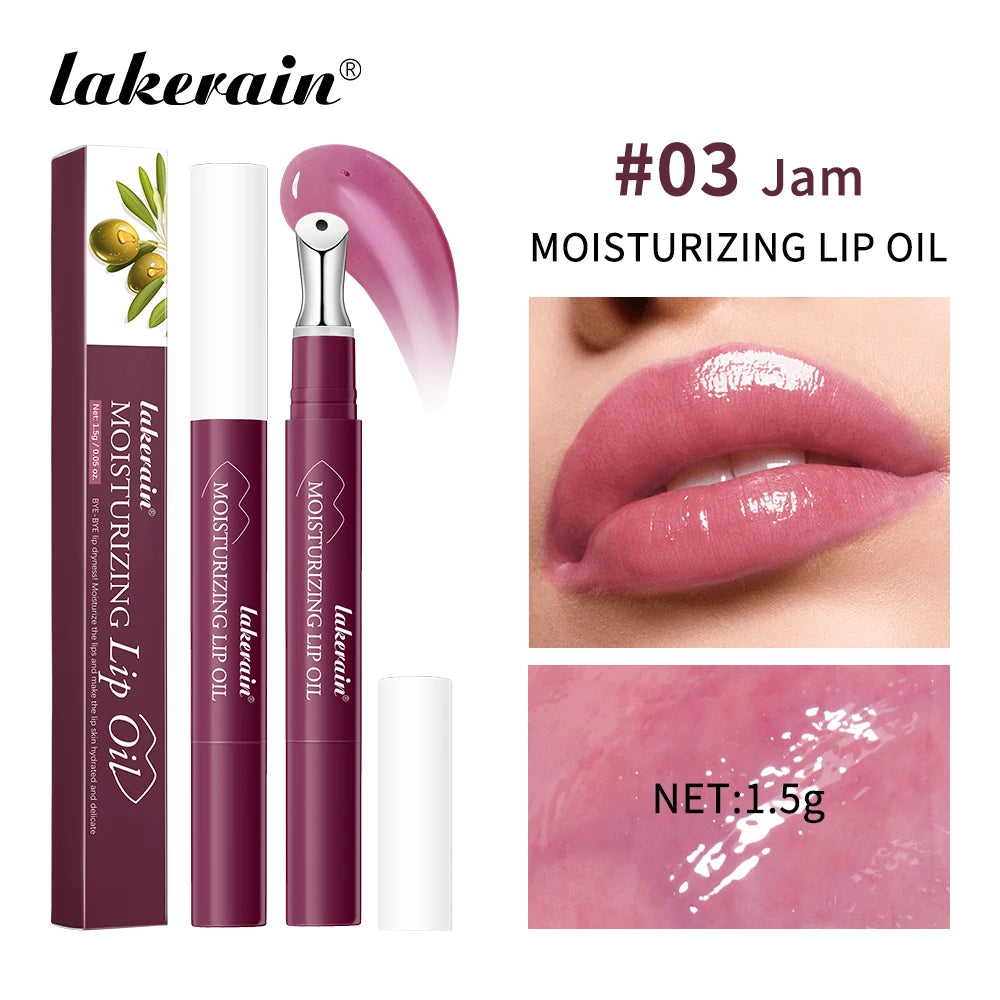 Moisturizing Lip Oil Gloss Plumping Long Lasting Transparent Lipstick Tint Oil Woman Makeup Cosmetics Natural Glossy Lips Care Oasis Select 3 Jam