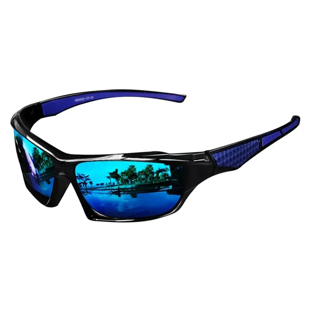 Polarized Sunglasses Men Comprehensive Protection Sun Glasses Comfortable Lightweight Frame Sport Eyeglasses for Driving Fishing Oasis Select Blue