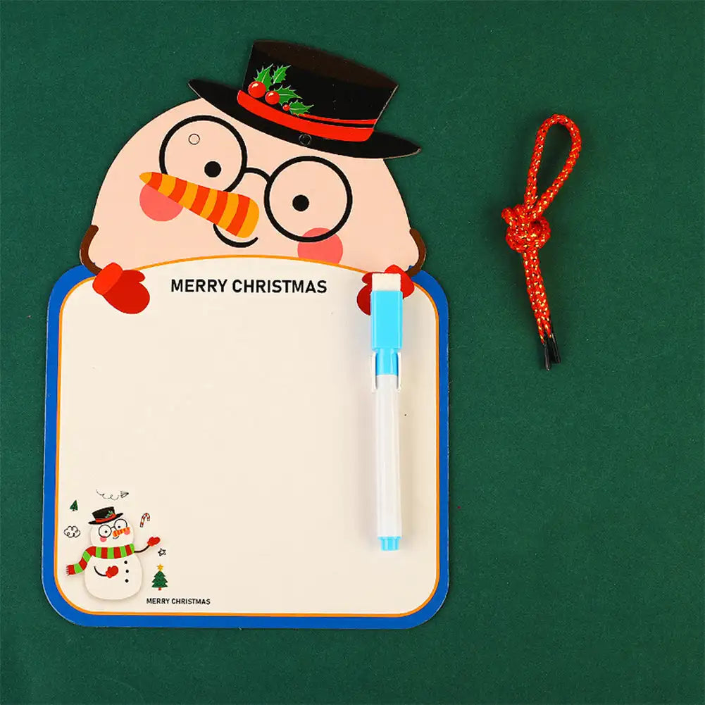 Chirstmas Kids Double-sided Whiteboard Cartoon Animal Two-sided Reusable Whiteboard Children's Drawing Graffiti Cardboard Oasis Select 01