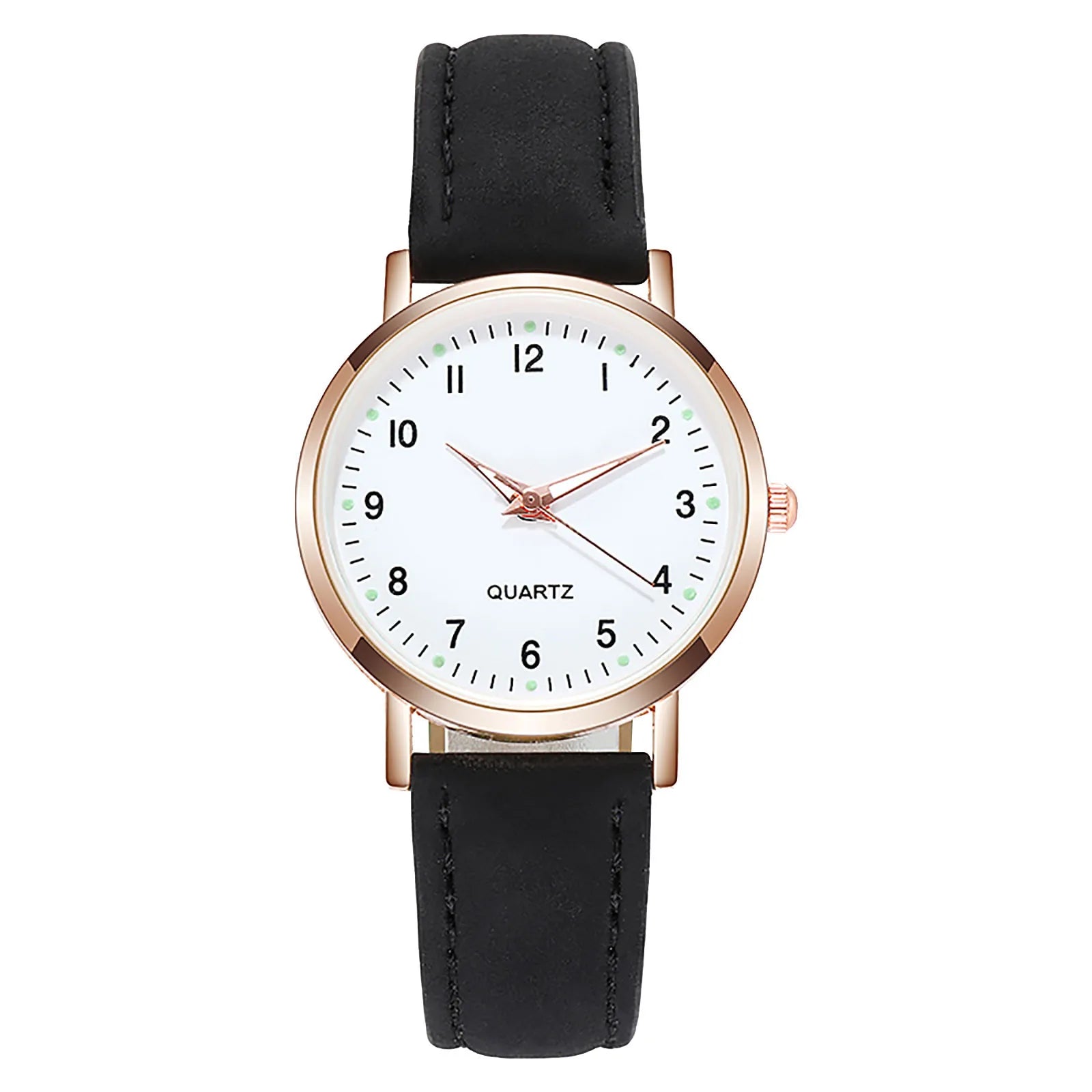 Women's Diamond Luminous Retro Quartz Watch – Leather Strap Ladies Quartz Watch Oasis Select